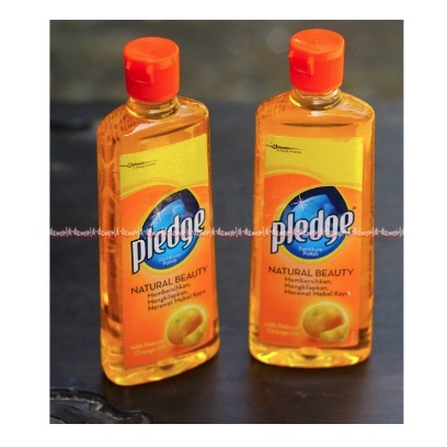 Pledge 170ml Furniture Polish Nature Beauty Kemasan Botol Cairan Aroma Lemon Pembersih Pengkilat Perabot Kayu Furniture Pledge Natural Beauty Pled Orange 170 ml