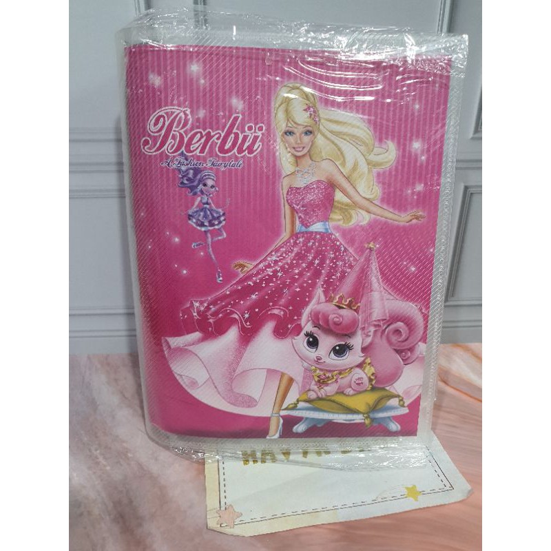 Map Binder/Binder Slip/binder Gliter/binder anak A5-BARBIE slip