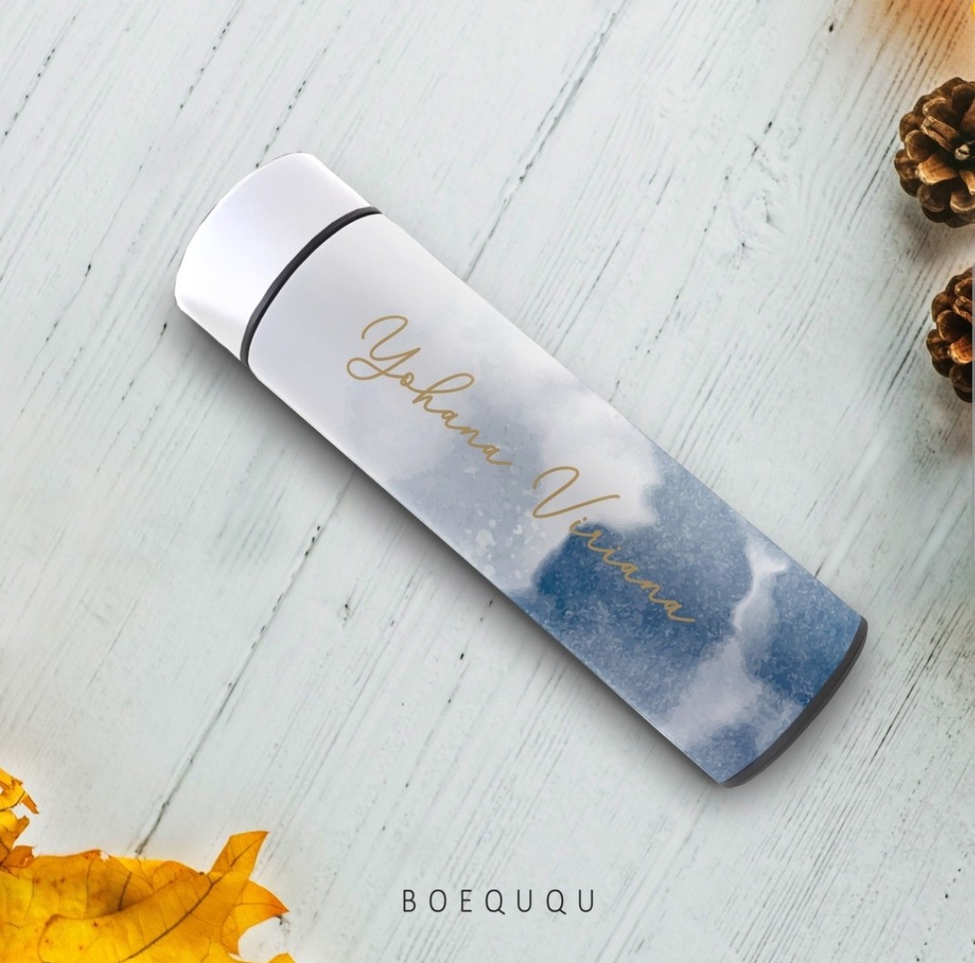 Thermos Led / Custom Thermos Led Suhu / Botol Minum Custom / Custom Thermos Murah / Thermos Lucu