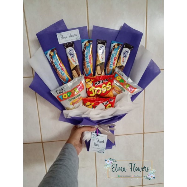 

Buket Snack Jajan Elma Flowers