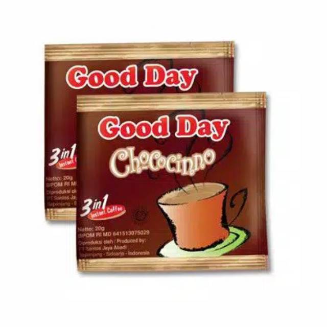 

Kopi Good Day Chococinno 3in1 instan coffee || 1 sachet kopi good day Chococinno