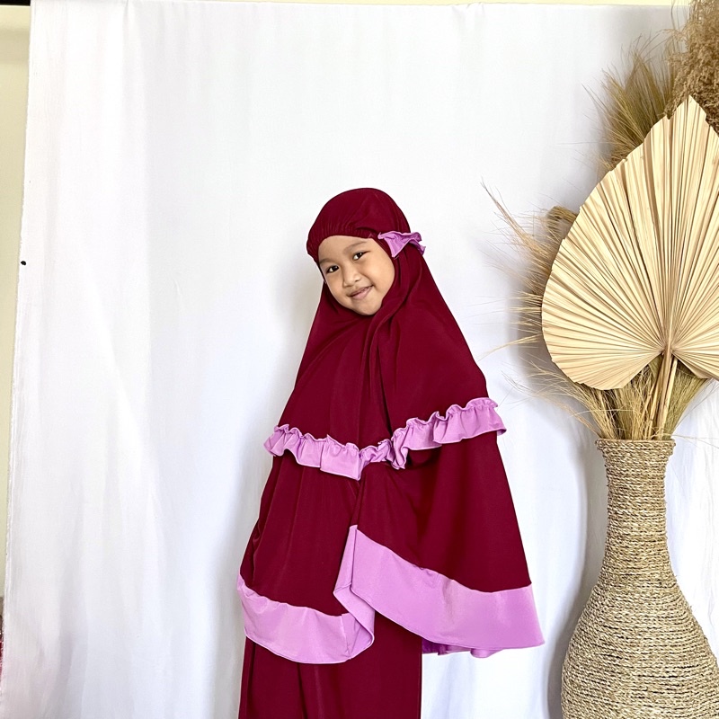 Alny Hijab - Mukena Anak Rempel Terbaru Bahan Jersey