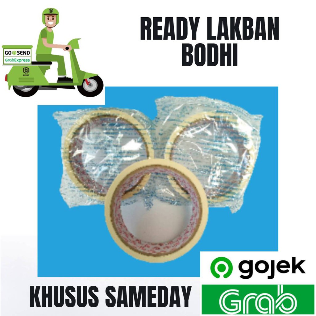 

MASKING BODHI 24 /48 MM X 15 YARD KHUSUS GOJEK/GRAB