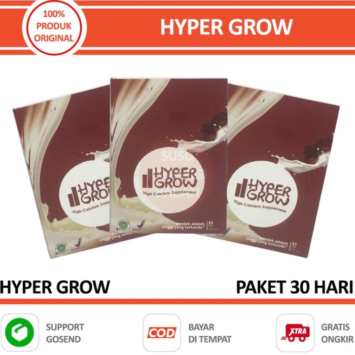 

TERBARU Hypergrow Original Susu Penambah Tinggi Badan Alami Paket 30