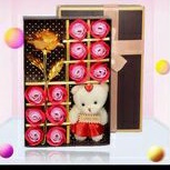 Kado Kotak Bunga Mawar Boneka Hadiah Valentine Gift Ultah Ibu Istri Pacar Ulang Tahun Kekasih Rose Box Flower Buket Bunga