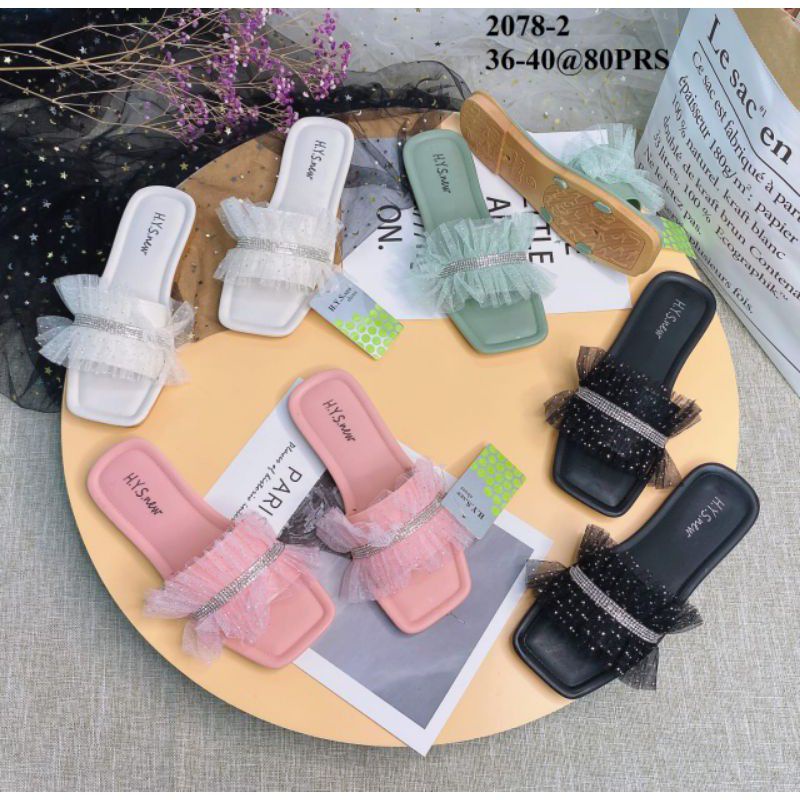 HYS 2078-2 SANDAL HYS TUTU BLINK-BLINK SANDAL WANITA MURAH