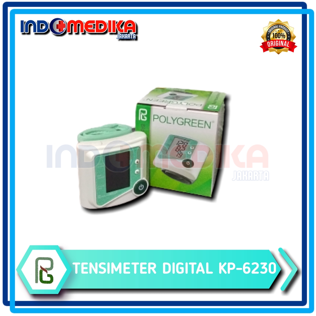 Tensimeter Digital Polygreen Pergelangan KP 6230 / Pengukur Tekanan Darah