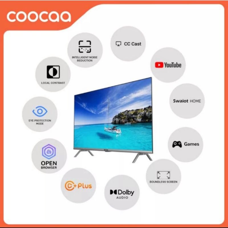 LED TV Coocaa 32S3U 32 inch Digital Smart TV Garansi Resmi