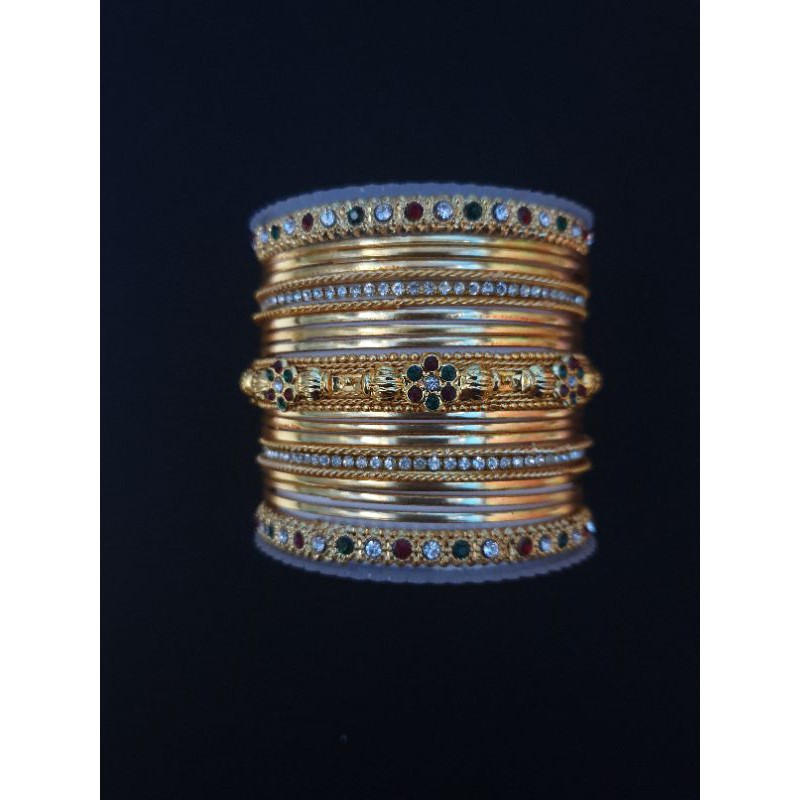 gelang set india/gelang pengantin/gelang india/aksesoris india