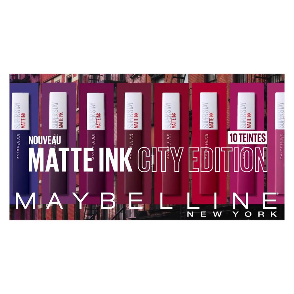 【GOGOMART】  Maybelline Superstay Matte Ink City Edition