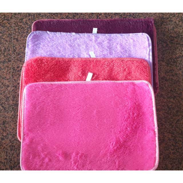 KARPET LAP KAKI D491 Keset kaki rumah kamar bulu anti slip kotak hati