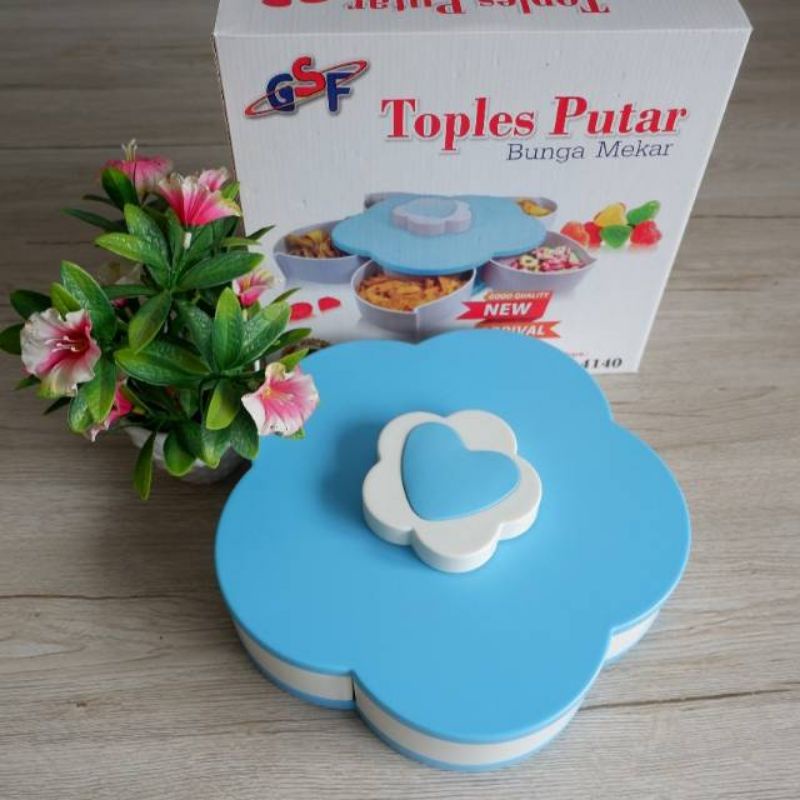 (Murah)Cod Toples Bunga Mekar/Toples Bunga putar/Toples Lebaran