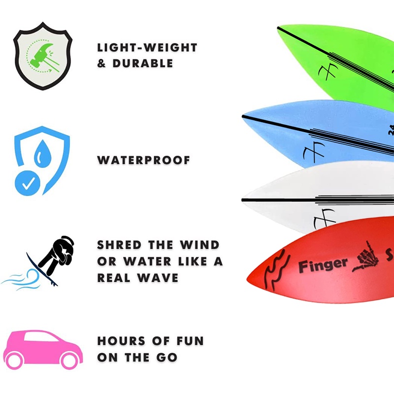 Mini Fingertip Surfboard Creative Cool Fingerboard Toy Relieve Stress Surfers