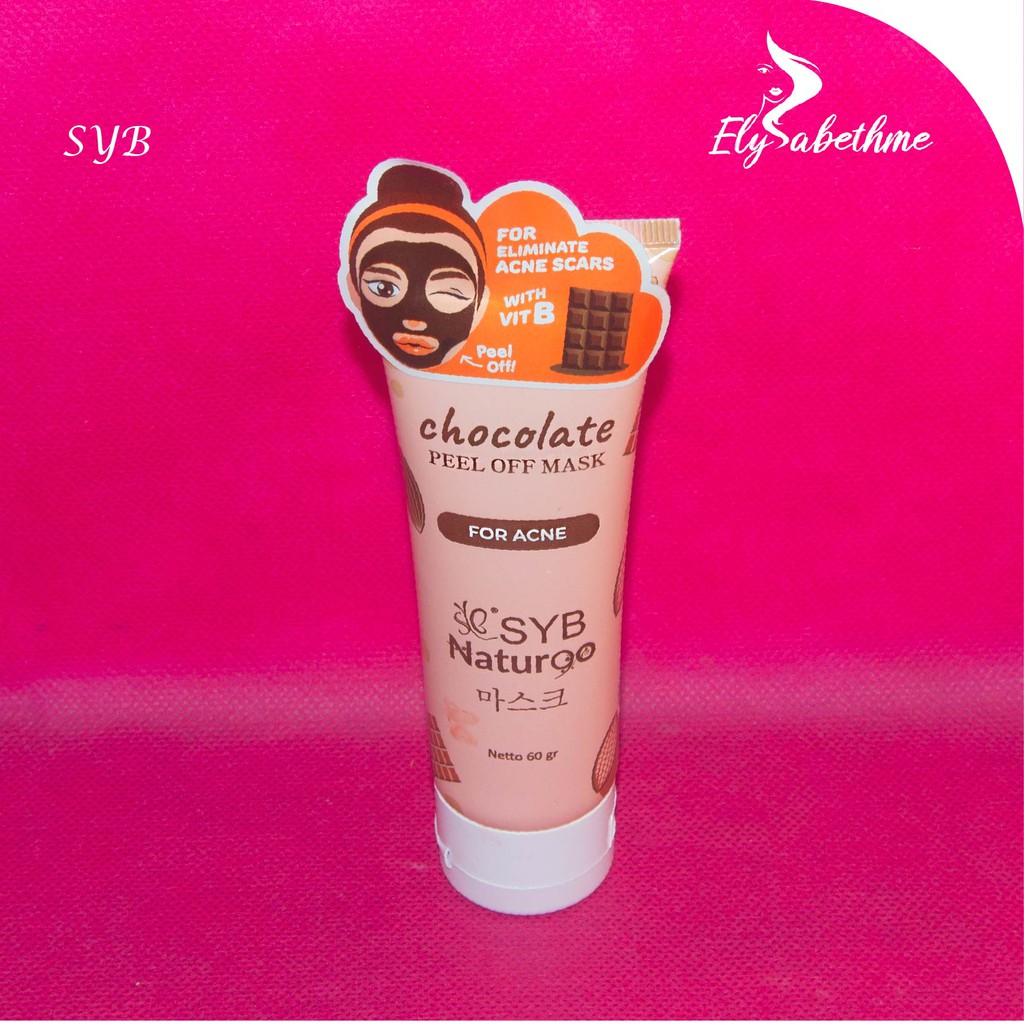 ✿ELYSABETHME✿ Syb Naturgo masker tube face mask masker wajah untuk angkatkomedo jerawat cocok untuk kulit sensitif berminyakdan kering