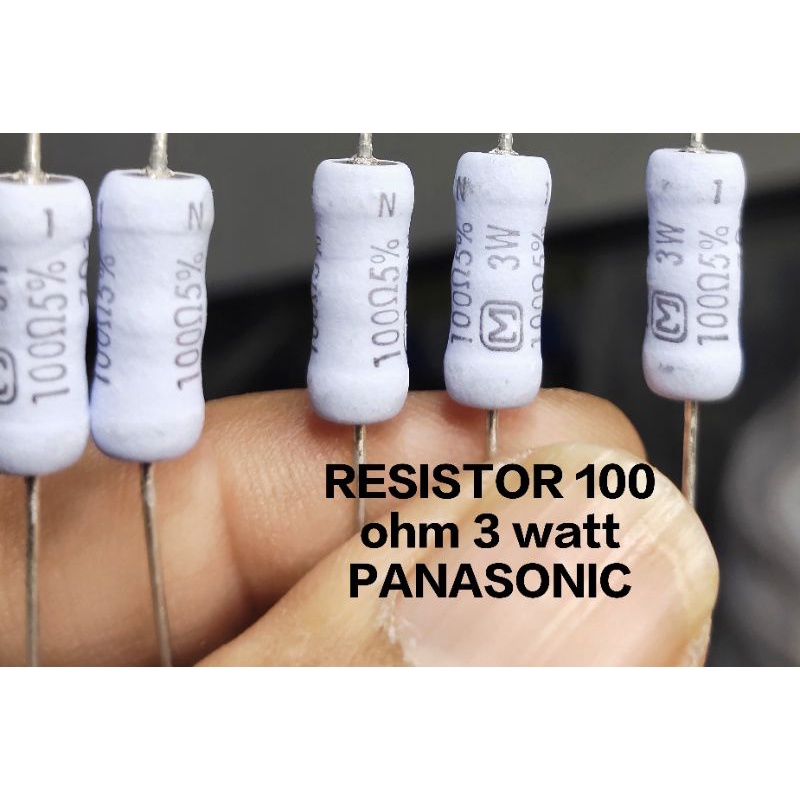 resistor 100 ohm 3 watt panasonic