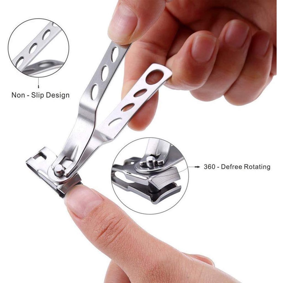 Gunting Kuku Putar 360 derajat Stainless Smart Nail Clipper