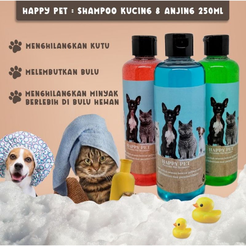 Shampoo Kucing Anjing 250ml Degreaser Hewan Lembut dan Wangi