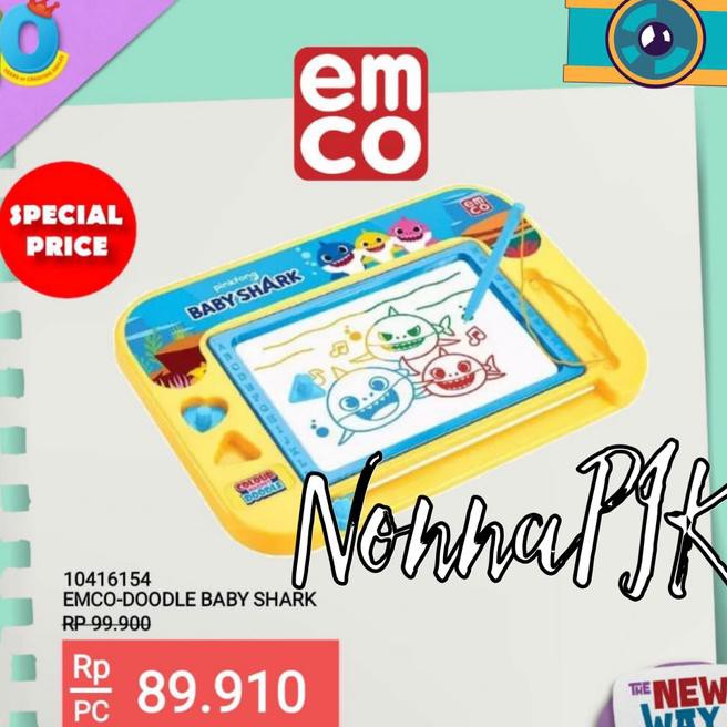 

CRT Baby Shark Pinkfong Drawing Board - Papan Tulis Magnet Warna Doodle !!