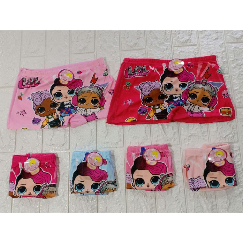 BOXER ANAK CEWEK || CD ANAK CEWEK SEGI EMPAT || HARGA LUSINAN