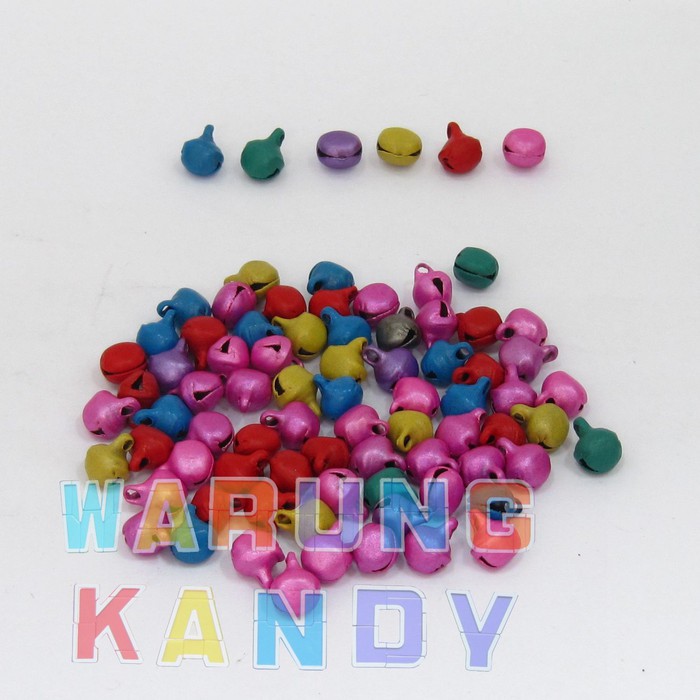 Bell Kerincing Gepeng 6mm (Campur Warna) 1000pc