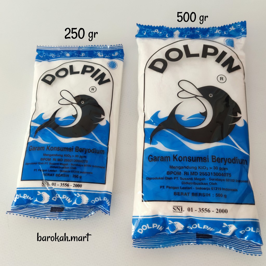 

Garam Beryodium Dolpin 250 gr atau 500 gr