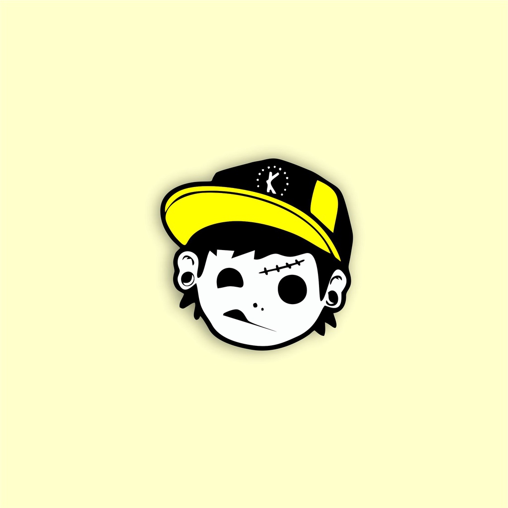 

stiker brand distro kill kill kuning bahan graftac anti air