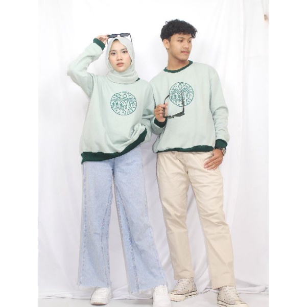 LANDSCAPE CREWNECK DEWASA - Sweater Hoodie Crewneck Sablon Keren Murah Lucu Cewe Cowo