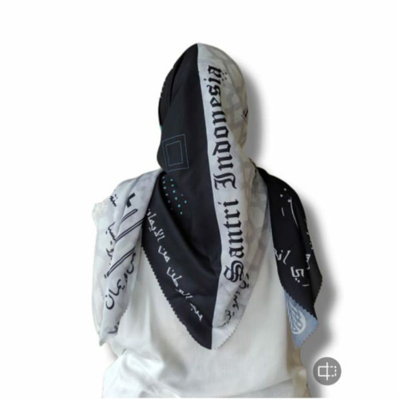 Kerudung segi empat motif Arab / kerudung arab