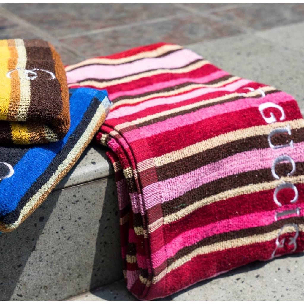 Handuk Mandi Dewasa Golden Salur Jumbo 70x140 Handuk Mandi Murah Handuk Kado