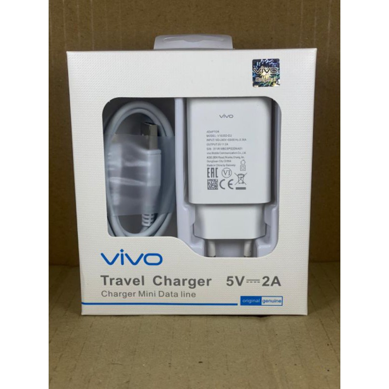 Charger Vivo 2A 5V V1020 Micro USB Fast Charger ORIGINAL 100%