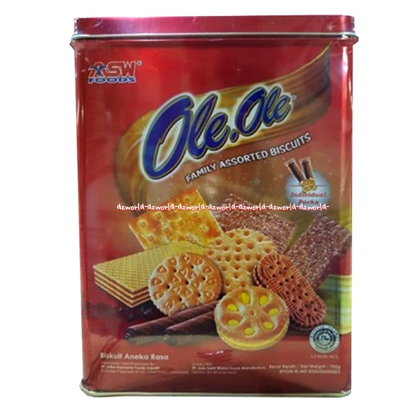 Asw Food Ole Ole Family Assorted Biscuits 700gr Ole.Ole Biskuit Aneka Rasa Kaleng Kotak Biskuit Keluarga Halal Aswfood Asw Foods Ole-Oleh