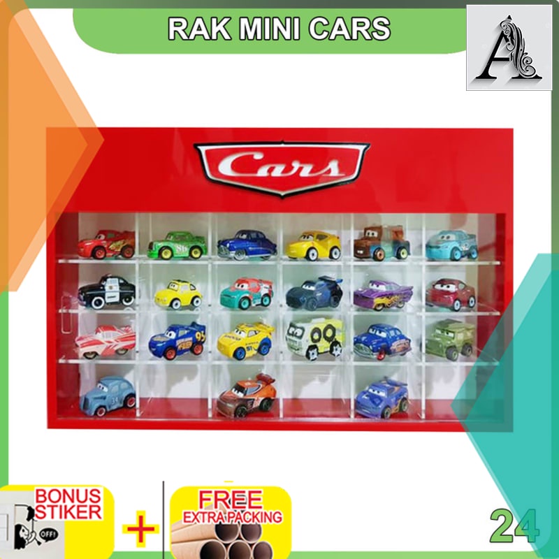 

Grosir Rak Akrilik Diecast Mattel Disney CARS 3 Mini Racers 24 Merah Putih