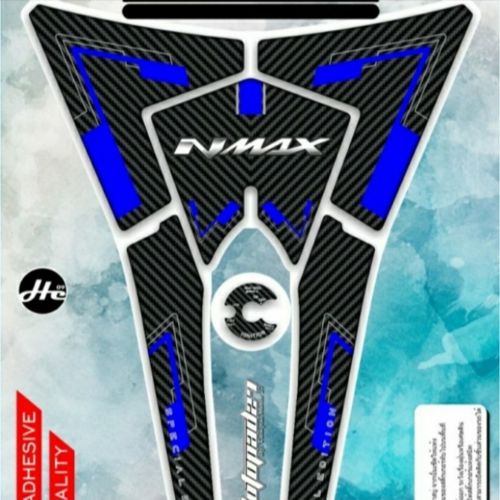 Stiker sticker tankpad deckpad carbon premium nmax 2015-2019 bahan resin original