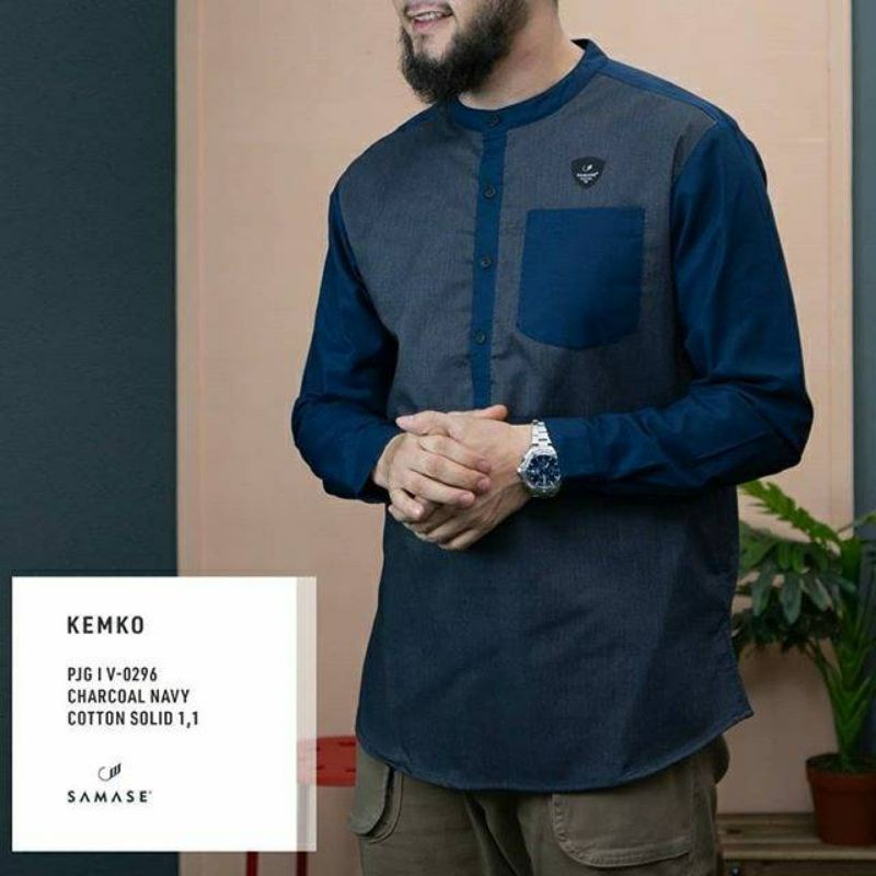 KEMKO KEMEJA KOKO SAMASE LENGAN PANJANG