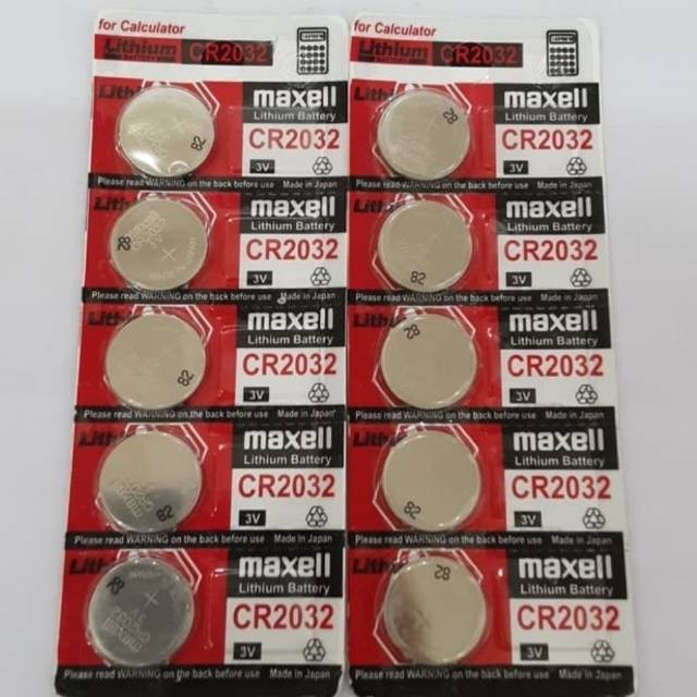 Maxell CR-2032 Original 3V - Battery Lithium / Baterai Kancing CR2032