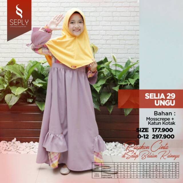 Seply Eksis 33 - Baju Muslim Couple Sarimbit Keluarga Family Series Hijab Fashion Keluarga Sarimbit