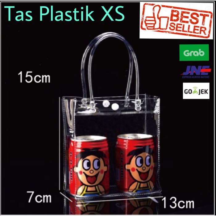 

NEW Tas Transparan Plastik XS 13x7x15 Plastic Bag PVC Bening Goodie Bag