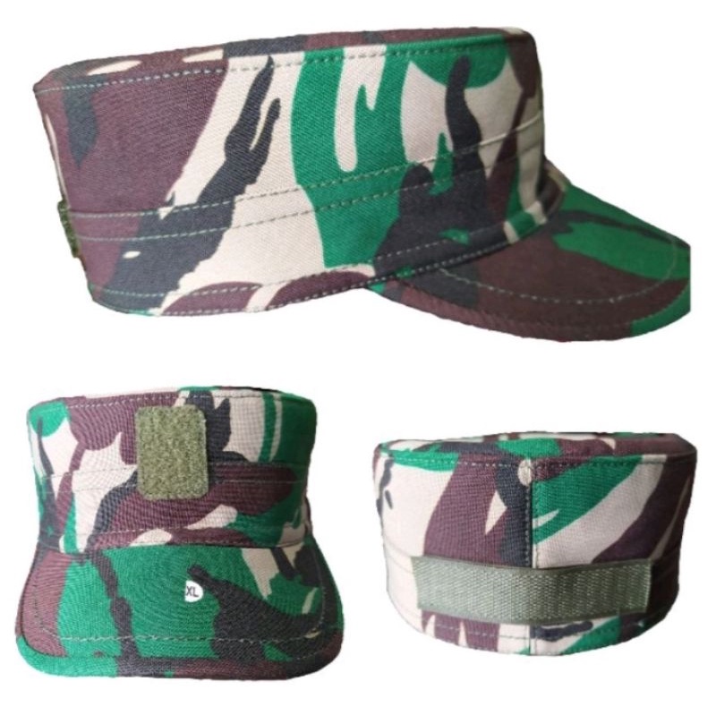 (COD)TOPI PET PDL VELBET/TOPI PET ARMY/TOPI PET VELBET WATERPROOF TNI/TOPI PET TERBARU/TOPI PET TNI/ topi comando TNI AD