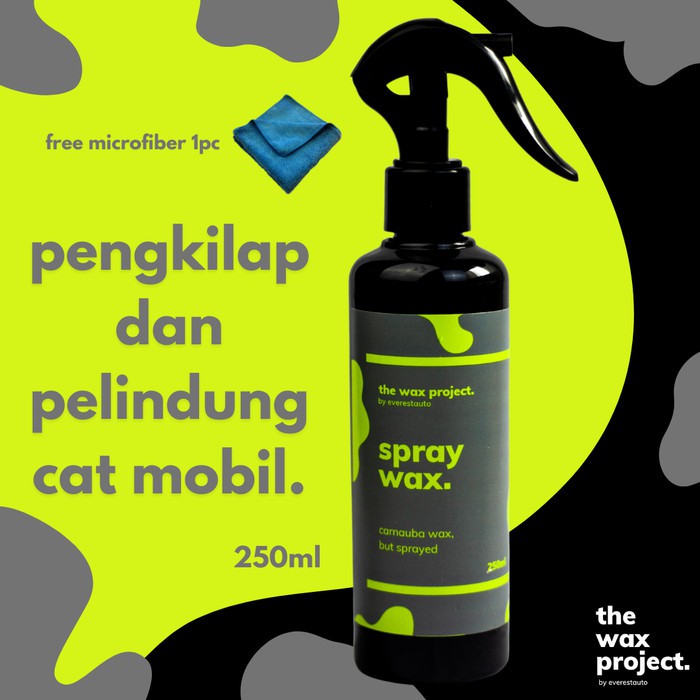 Spray Wax - Pengkilap Body Motor Mobil Efek Daun Talas Hydrophobic