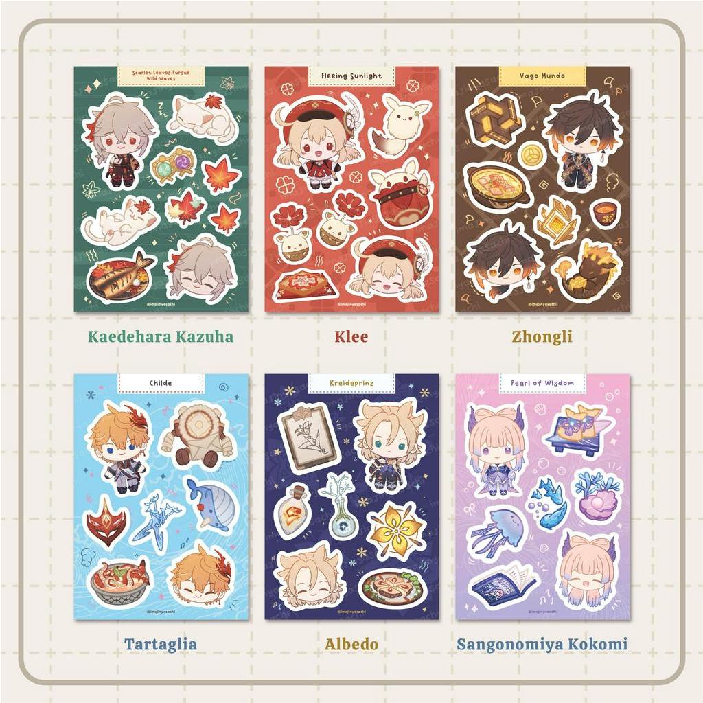 [ imajinyasachi ] Genshin Impact Sticker Sheet