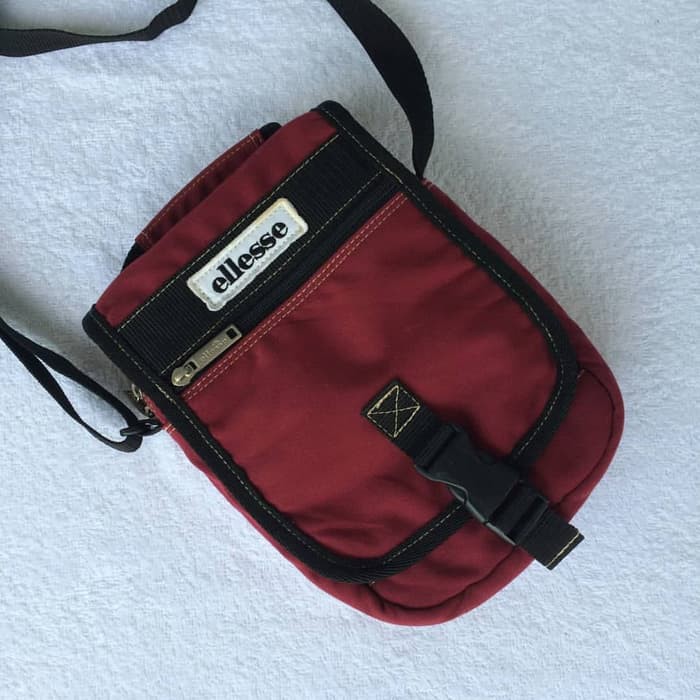 Tas Selempang Sling Bag ELLESSE Original Merah Maroon