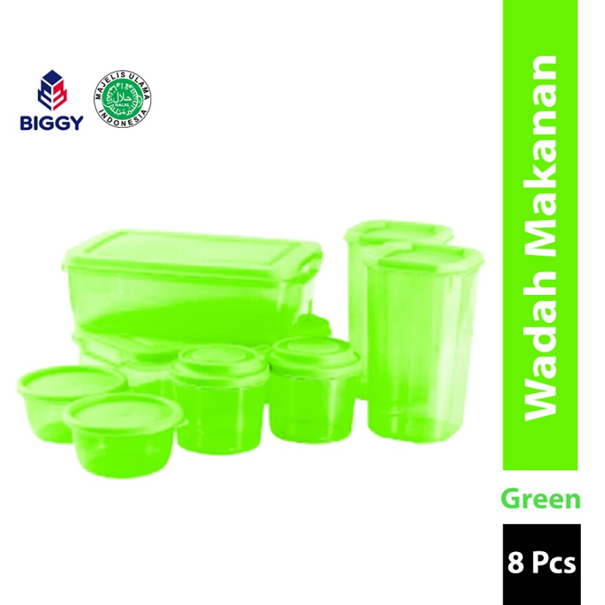 Toples Biggy Puzzle 16 set / Sealware Wadahnya Kue Bumbu Dapur 8 Tambah tutup 8 BPA Free / Food Box