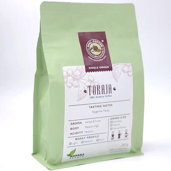 

OPAL COFFEE - TORAJA ARABICA ROASTED BEANS 250G