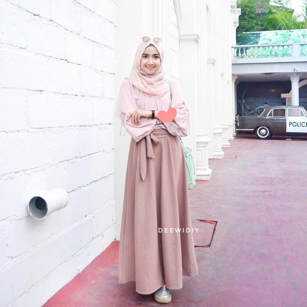 ROK PAYUNG PANJANG WANITA - RIBBON SKIRT DEEWIDIY