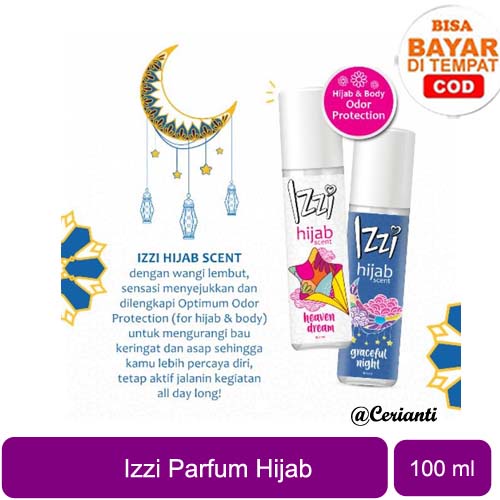 Izzi Hijab Scent Parfum Spray 100 ml - Graceful Night | Heaven Dream