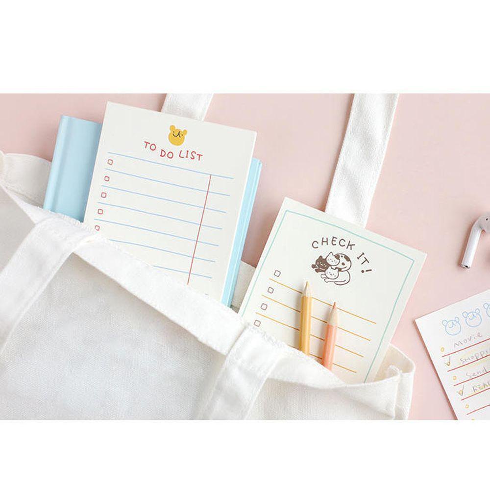 [Elegan] Memo Pads Alat Tulis Siswa Kreativitas Kantor Post Notes Tulisan Pad Paket Mingguan Sticky Notes