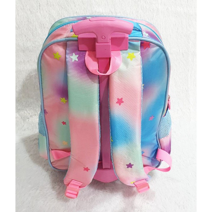 PROMO TERBAIK TROLLEY DORONG TAS ANAK SEKOLAH SD PEREMPUAN KUDA PONY PUTRI SALJU RAINBOW LILY 3RES IMPORT