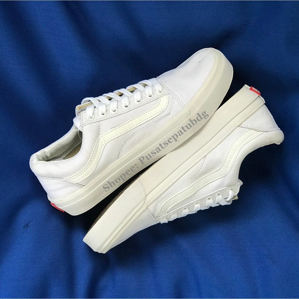 VANS OLDSKOOL ALL WHITU FULL PUTIH