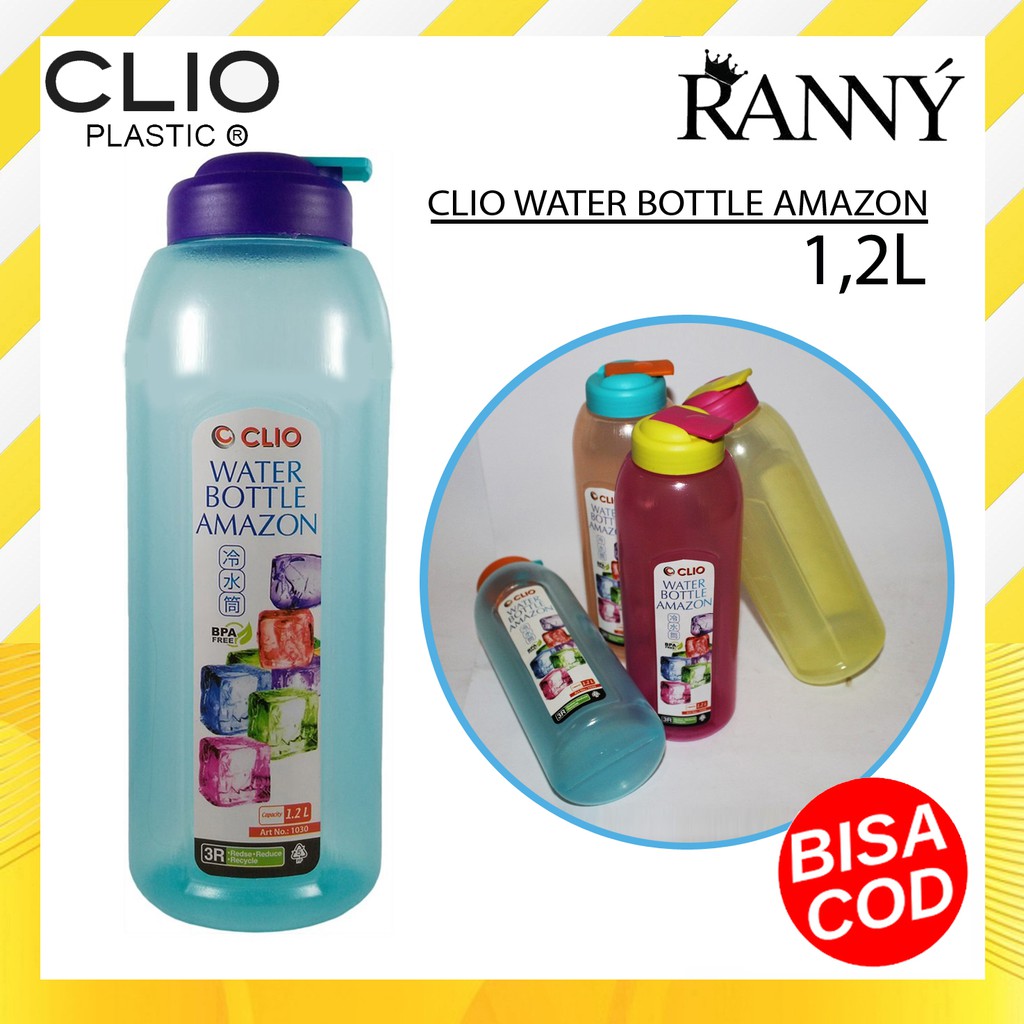 BOTOL AIR MINUM CLIO BPA 1,2 LITER AMAZONE  - PERABOT