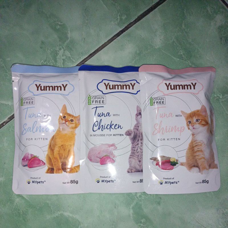 YUMMY SASET ALL VARIAN KITTEN 85g/ Yummy saset